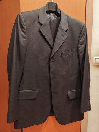 Americana Lana Hombre Gris