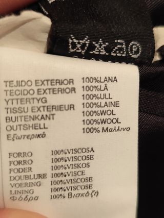 Americana Lana Hombre Gris