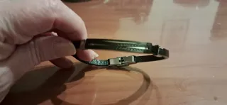 Pulsera hombre cuero y plata