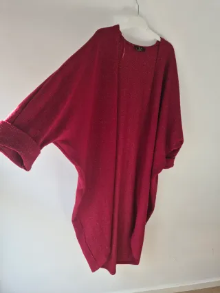 Cárdigan largo oversize