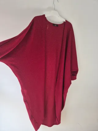 Cárdigan largo oversize