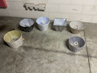 Set 8 paralumi in teletta nuovi