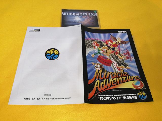 Neo Geo AES MIRACLE ADVENTURE / SPINMASTER NEOGEO