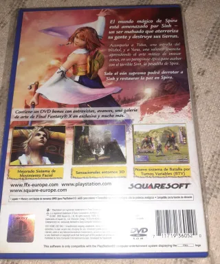 Final Fantasy X PS2 Edición Bonus DVD