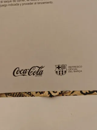 Cartulina Camp Nou Chapas Coca-Cola