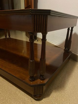 Mesa de centro madera y cristal