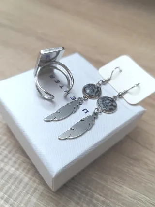 Pendientes y Anillo Arcilla Polimérica