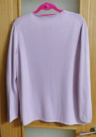 Jersey punto mujer malva talla XXL