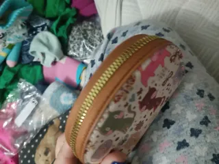 Conjunto cartera y monedero gatitos