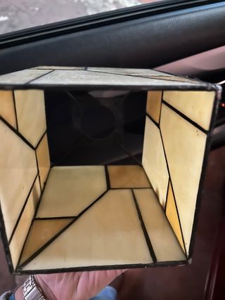 Lampada Tiffany in Cristallo e Metallo