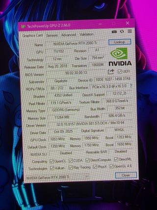 Gigabyte RTX 2080 Ti Gaming OC 11GB Vram