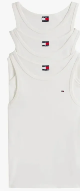 3 Camisetas Tommy Hilfiger Blancas Talla XXL