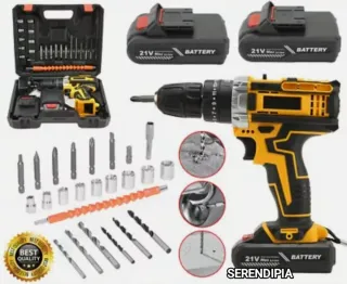 TALADRO ATORNILLADOR INALÁMBRICO 2 BATERÍAS.