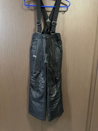 Traje de esquí infantil a cuadros