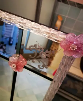 Specchio Murano originale Originale Fiori Rosa