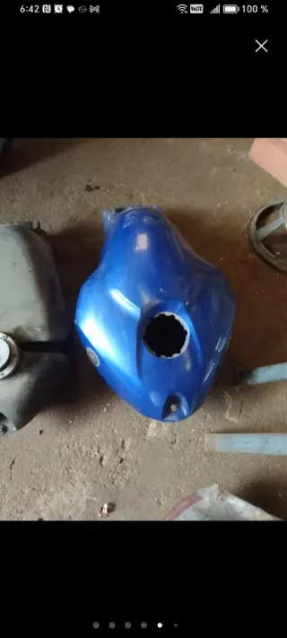 Cubre depósito Yamaha Azul