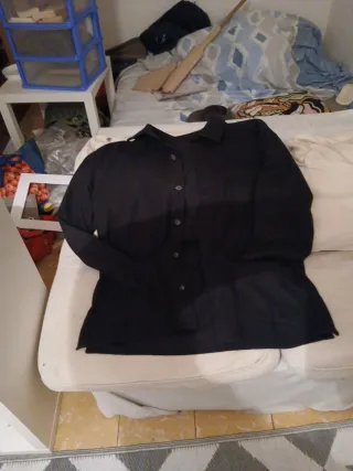 Americana de paño negra