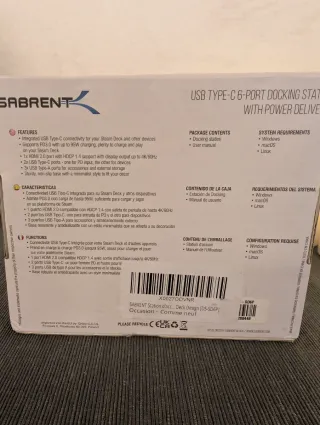 Sabrent Docking Station USB-C 6 Porte