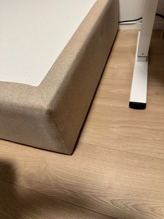 Canapé fijo Maxcolchon Beige/Blanco