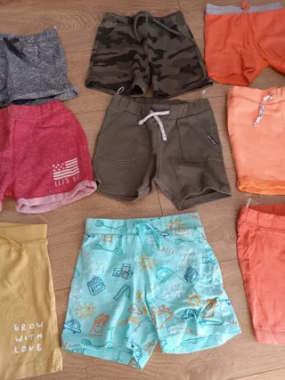 Lote 12 Pantalones Cortos Niño Talla 2 Años