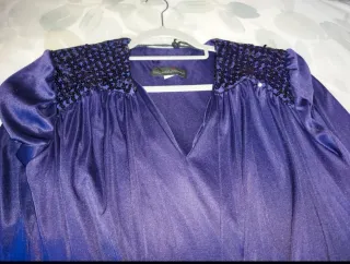 Vestido morado  de David Rose. SIZE 10 U.S.A.