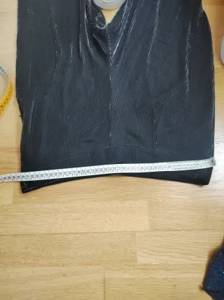 Conjunto fiesta B con B negro plata T.44