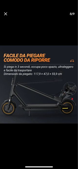 Patinete eléctrico 35-45 km autonomía