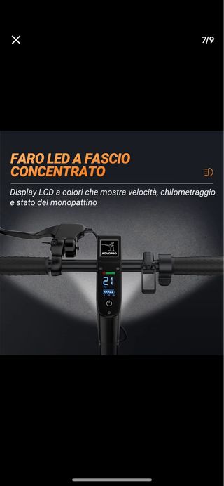 Patinete eléctrico 35-45 km autonomía