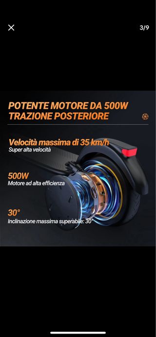 Patinete eléctrico 35-45 km autonomía