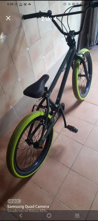 Bicicleta BMX 20 Verde Neón