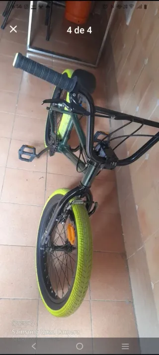 Bicicleta BMX 20 Verde Neón
