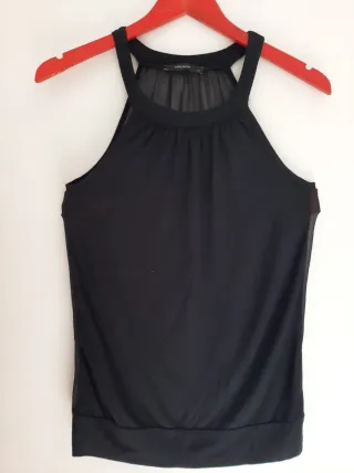 Blusa transparente Vero Moda negra