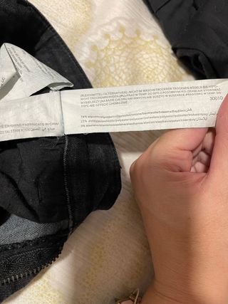 Pantalón pitillo negro Sfera Denim Premium