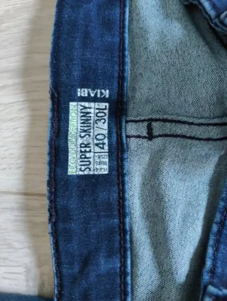 Vaqueros premamá negro y azul