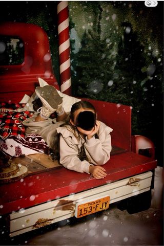 Camioneta Roja Navidades