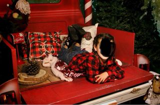 Camioneta Roja Navidades