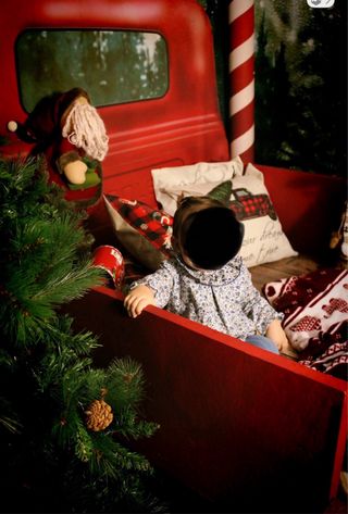 Camioneta Roja Navidades