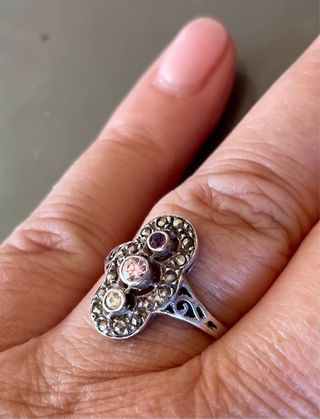 Anello Argento 925 Pietre Colorate