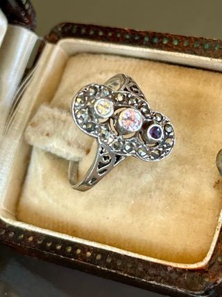 Anello Argento 925 Pietre Colorate