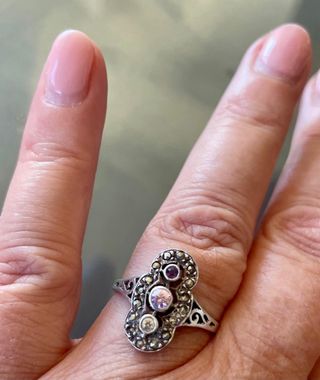 Anello Argento 925 Pietre Colorate