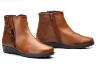 Botines Piel Marrón Talla 38