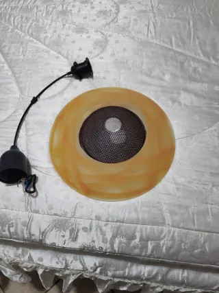 Lampadario sospensione vetro e metallo