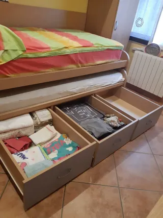 Cama nido con cajones