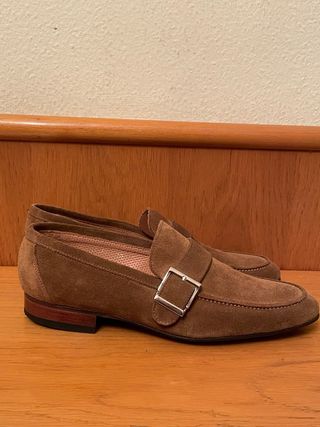 YANKO - Mocasines ante hebilla 7,5 42