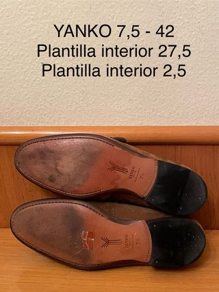 YANKO - Mocasines ante hebilla 7,5 42