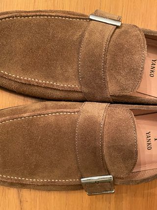 YANKO - Mocasines ante hebilla 7,5 42