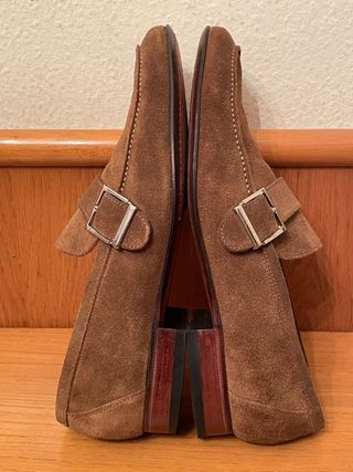 YANKO - Mocasines ante hebilla 7,5 42