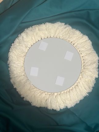 Espejo Macramé Yute Beige