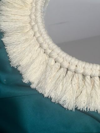 Espejo Macramé Yute Beige