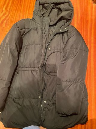 Abrigo acolchado H&M negro